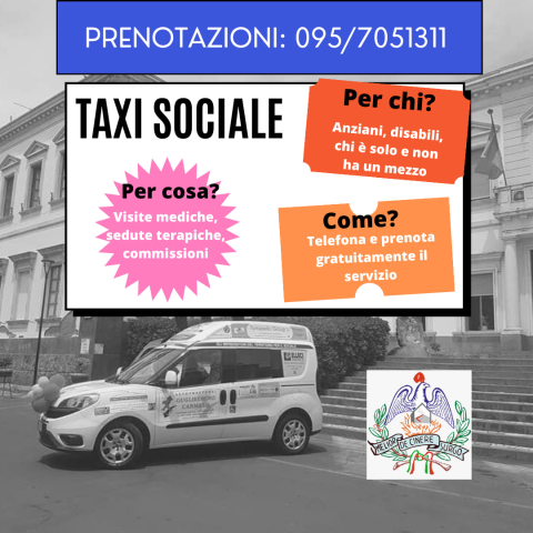 Belpasso riattiva e potenzia il servizio “taxi sociale” gratuito 